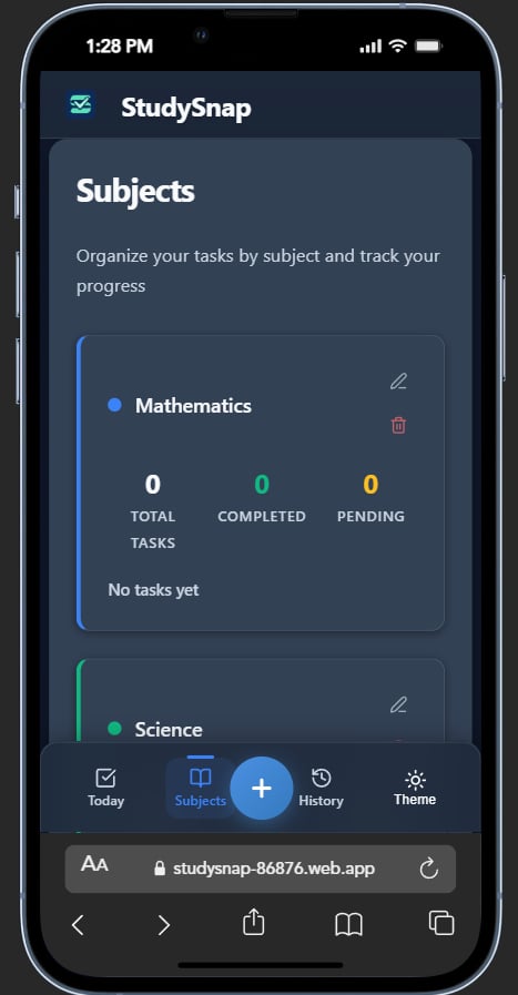 Task Management App Screenshot